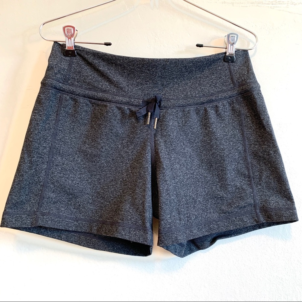 Lululemon 6 Draw-cord Biker Shorts Charcoal Grey